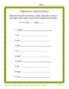 Adjectives: Add the Noun