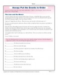 Aesop Reading Comprehension Activity - Put the Events in Order