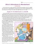 Alice's Adventures in Wonderland Reading Comprehension Activities for 4th and 5th Grade