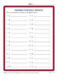 Write an Adverb for Every Letter of the Alphabet Activity