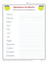 Alphabetize the Months