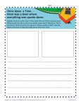 Free printable Kindergarten writing prompt - An Upside Down Town!