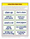 Animal Idiom Match Game