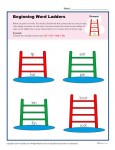 Beginning Word Ladder Printable Worksheet