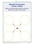 Blended Consonants Worksheet - Creating New Words with GR
