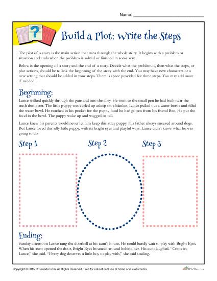 Building a Plot Worksheet - Write the Steps