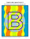 Capital Letter Jigsaw Puzzle: B