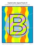 Preschool Alphabet Activity - Printable Capital Letter B Jigsaw Puzzle