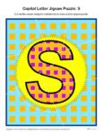 Preschool Alphabet Activity - Printable Capital Letter S Jigsaw Puzzle