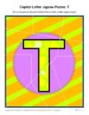 Capital Letter Jigsaw Puzzle: T