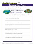 Capital Letters with Geographical Places