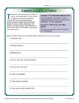 Capital Letters in Titles - Worksheet Practice Activity