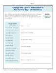 Change the Lyrics: Alliteration in the Twelve Days of Christmas Activity