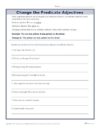 Change the Predicate Adjectives