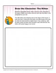 Character Description Worksheet - Draw the Kitten