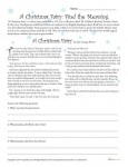 A Christmas Fairy Reading Comprehension Activity