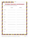 Christmas Synonyms and Antonyms