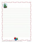 Christmas Lined Writing Paper for Kids
