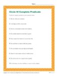 Identify the Complete Predicate in Each of the Sentences.