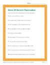 Circle It! Correct Punctuation