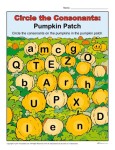 Circle the Consonants - Printable Halloween Activity for Students