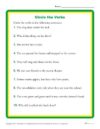 Circle the Verbs