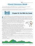 Printable Classic Literature Worksheet - Heidi