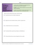Colon Punctuation Worksheet - Colons Used with Explanations
