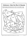 Halloween: Color the Short A Sounds Activity