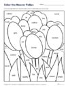 Color the Nouns: Tulips