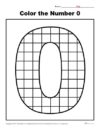 Color the Number 0