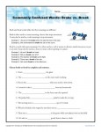 Brake vs Break - Commonly Confused Words Practice Worksheet