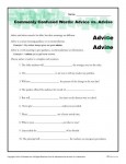 Commonly Confused Words - Advice vs Advise