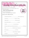 Commonly Confused Words Worksheet: Aid vs Aide
