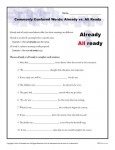 Commonly Confused Words - Already vs All Ready