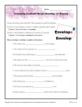 Commonly Confused Words Worksheet Activity - Envelope vs Envelop