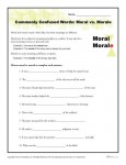 Commonly Confused Words - Moral vs Morale
