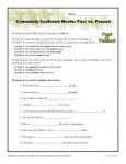 Past vs. Passed - Commonly Confused Words Worksheet Activity