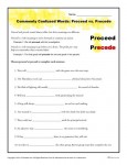 Commonly Confused Words - Proceed vs Precede