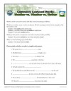 Weather vs. Whether vs. Wether – Commonly Confused Words Worksheet