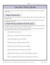 Complex Direct Object Worksheet