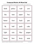Compound Words Game: All Mixed Up!