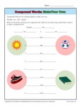 Compound Words Worksheet Practice Activity - Make Your Own!