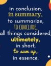 How to Write a Conclusion Paragraph