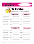 Free, printable Verb Conjugation Worksheet - To Forgive