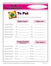 Verb Conjugation: To Put