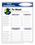 Printable Verb Conjugation Worksheet - To Steal