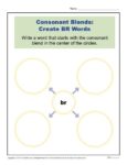 Consonant Blends Worksheet Activity - Create BR Words