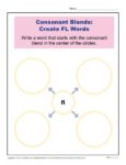Consonant Blends Worksheet Activity - Create FL Words