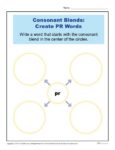 Consonant Blends Worksheet Activity - Create PR Words